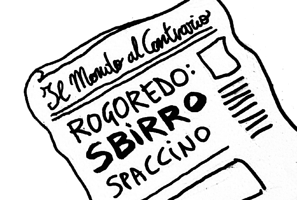 titolo del quotidiano il mondo al contrario: rogoredo, sbirro spaccino