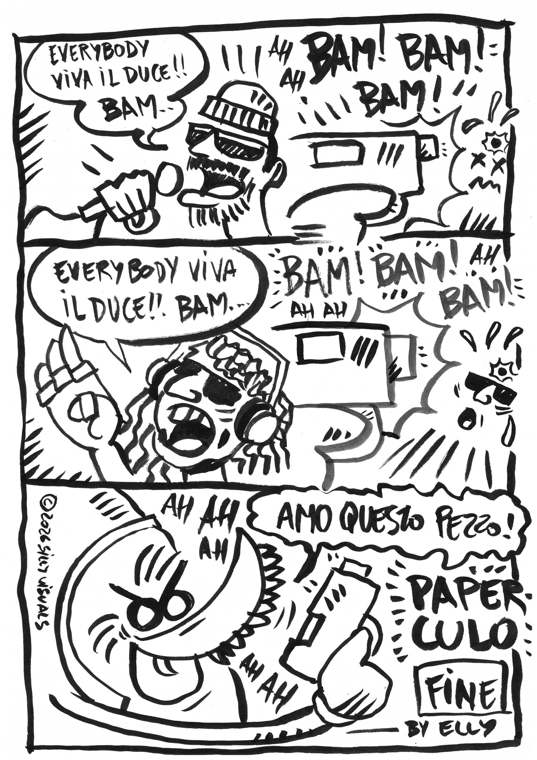 la canzone everybody viva il duce interpretata saggiamente da paper culo