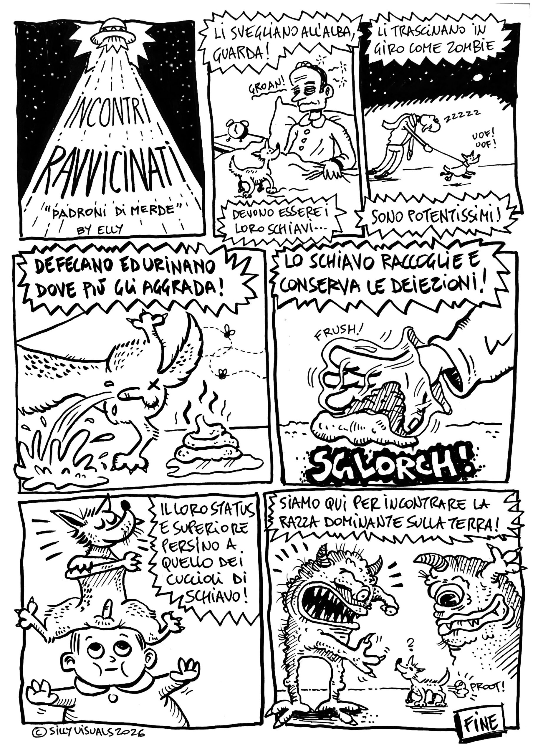 gli alieni visitano la terra per incontrare la razza dominate: i cani