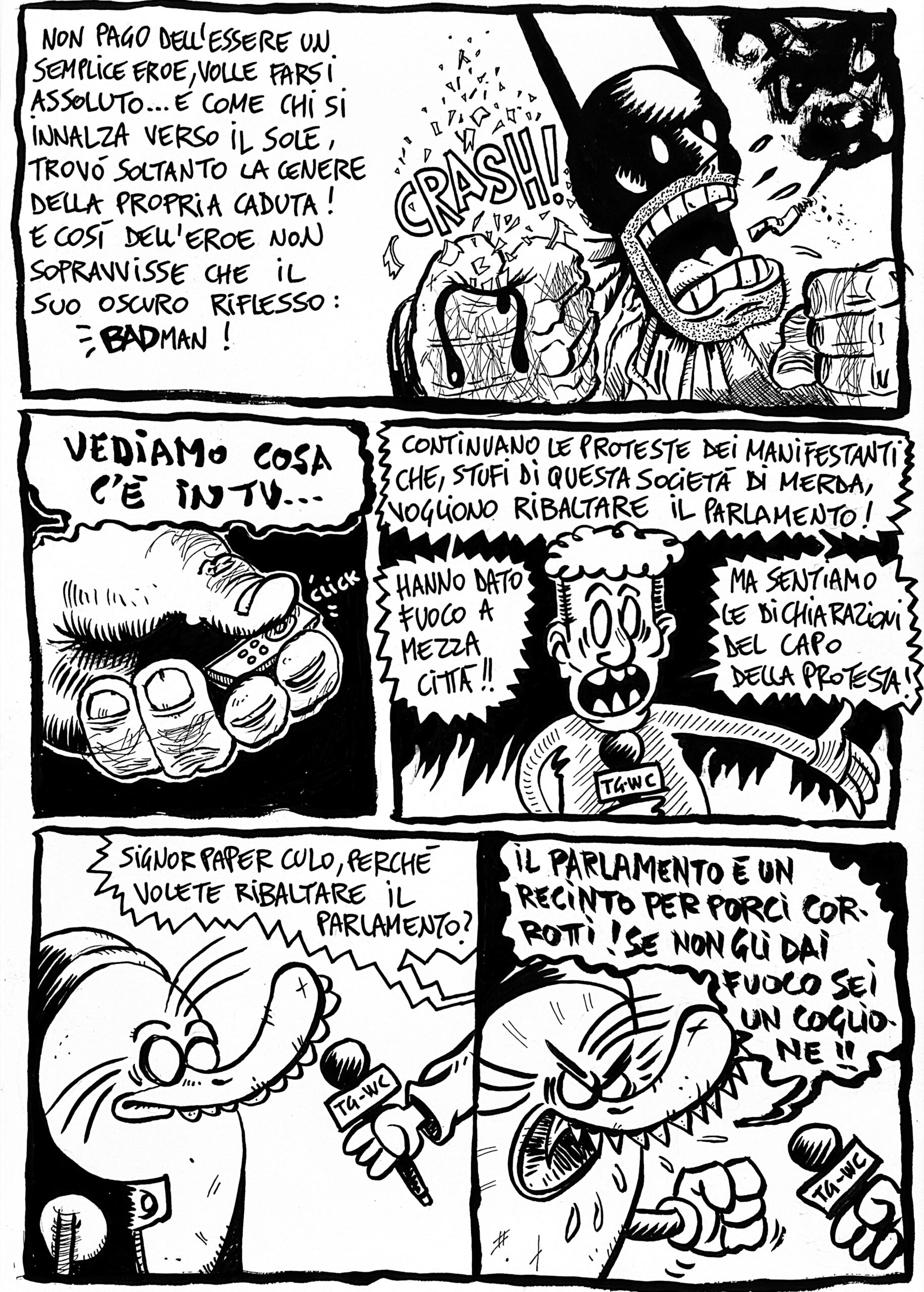 paper culo contro badman pagina 6