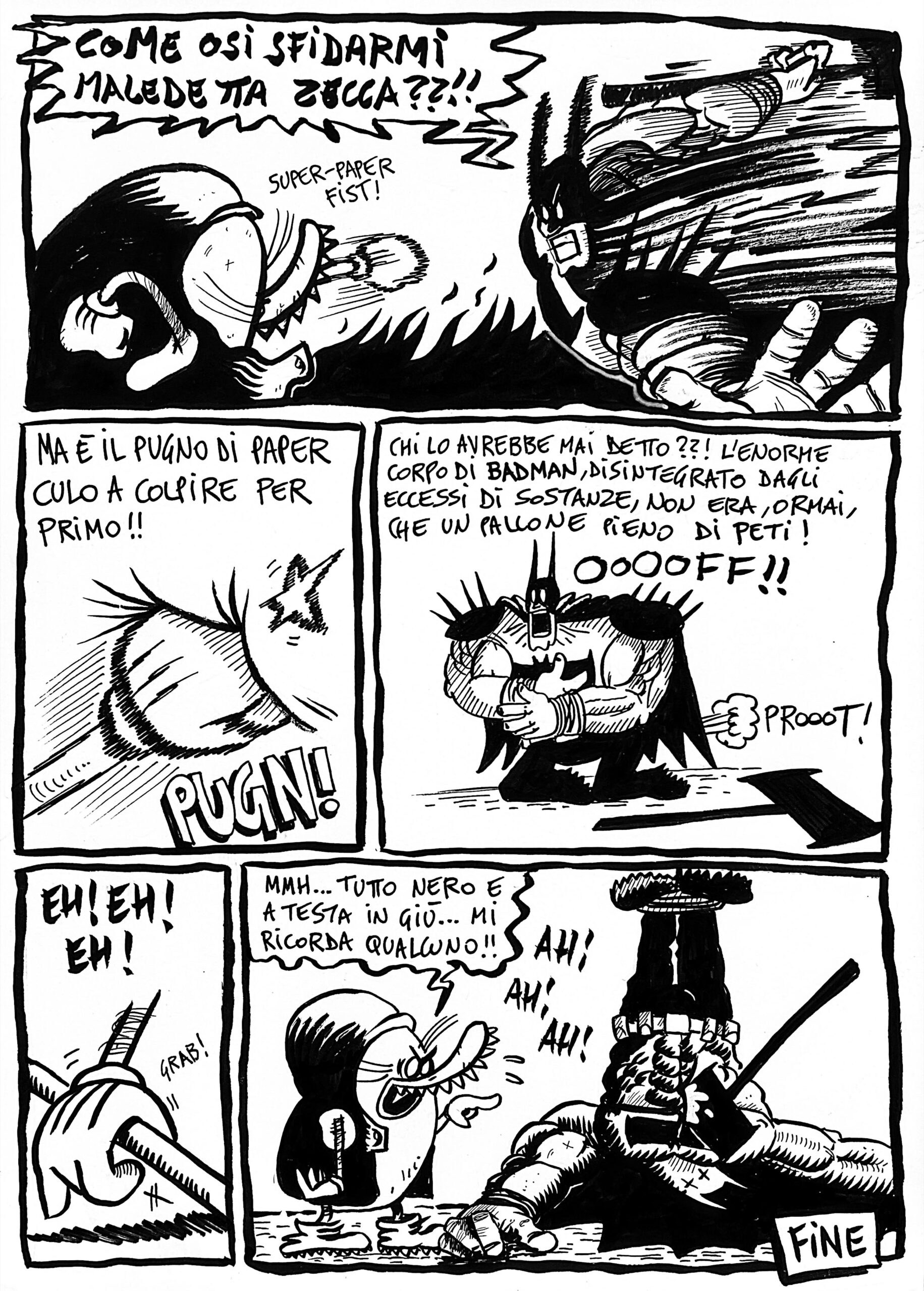 paper culo contro badman pagina 9