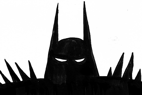 la silhouette di batman