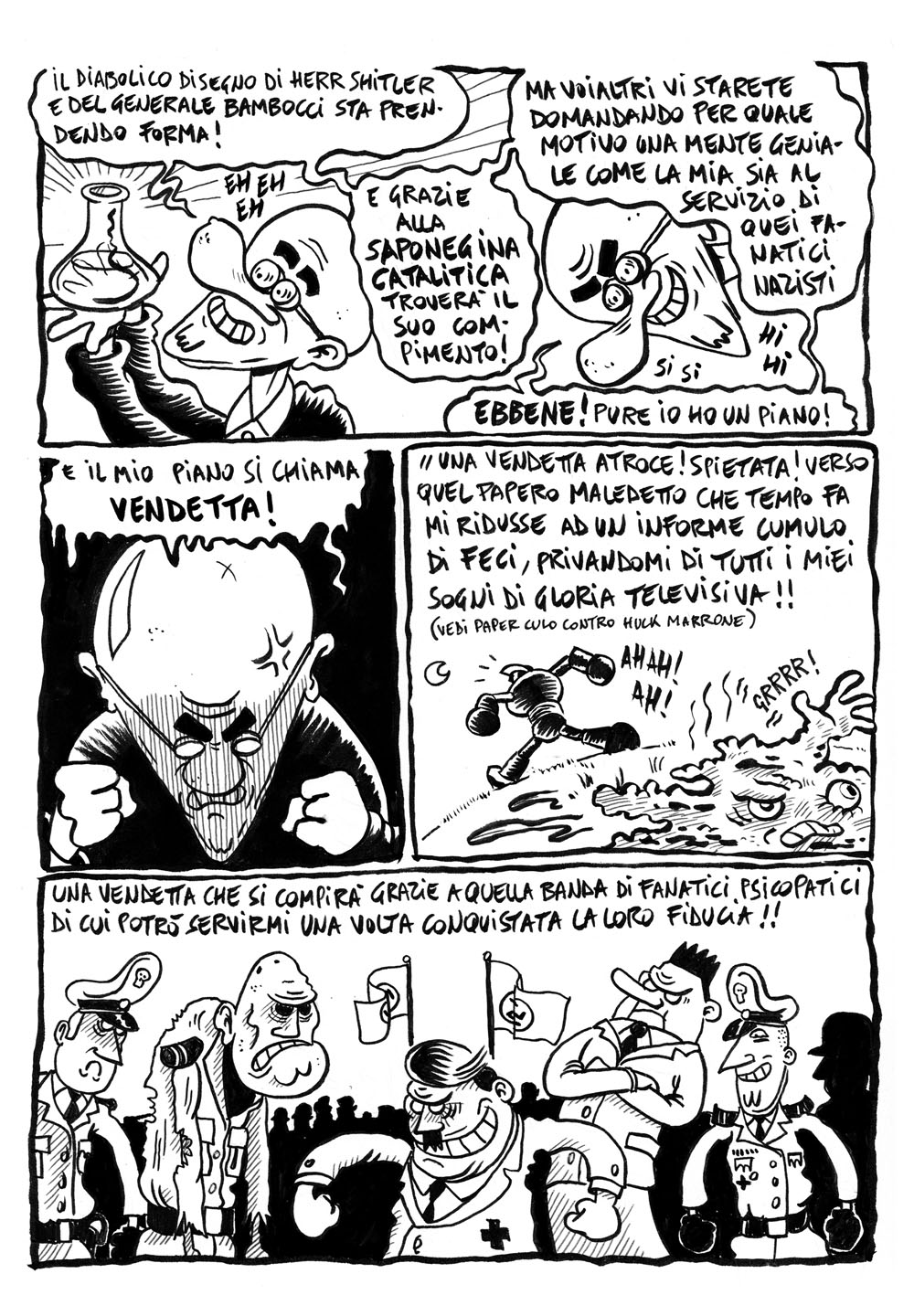 50-Bpagina 2 il finale della storia di Paper Culo contro i nazisti