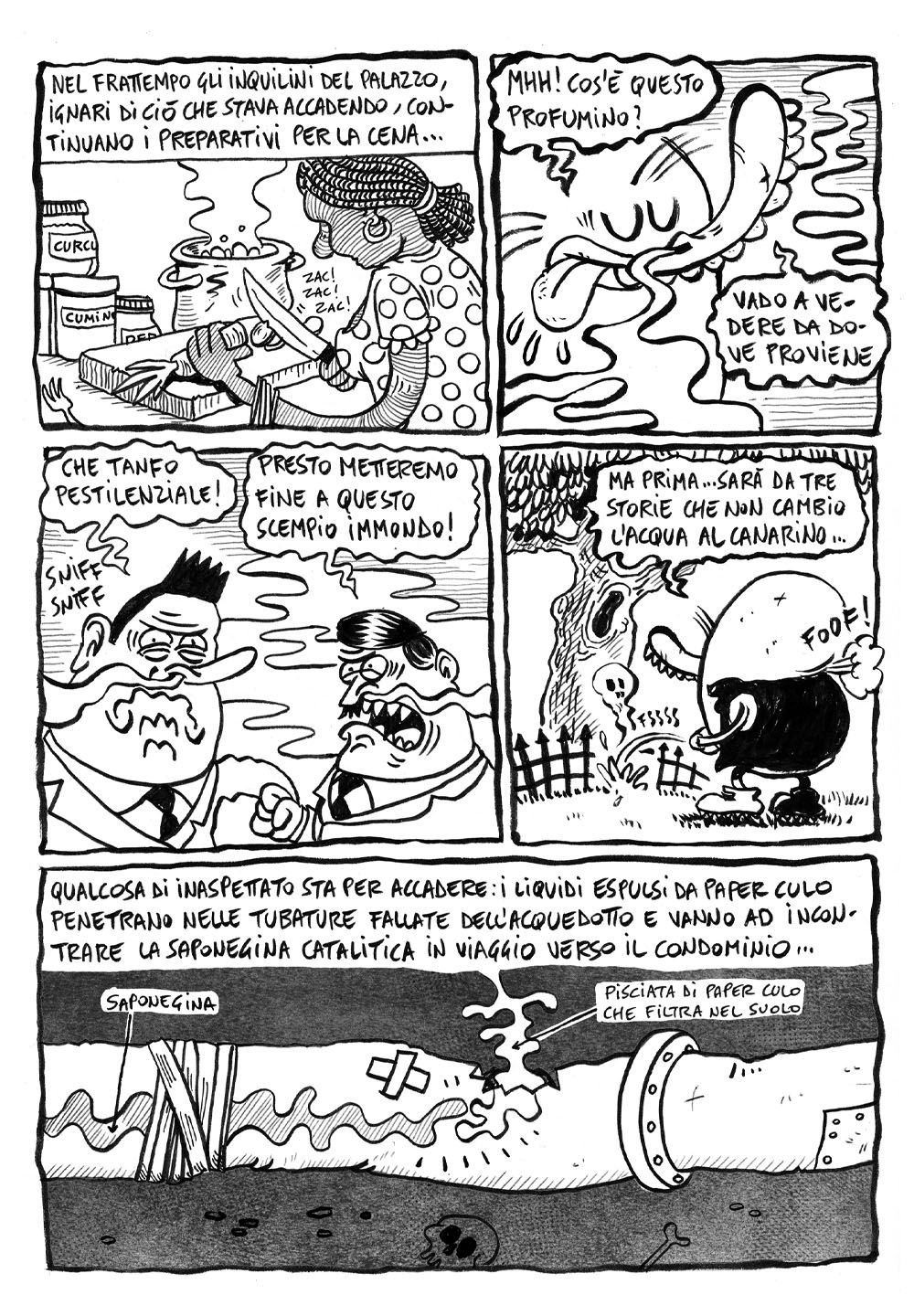 pagina 4 il finale della storia di Paper Culo contro i nazisti